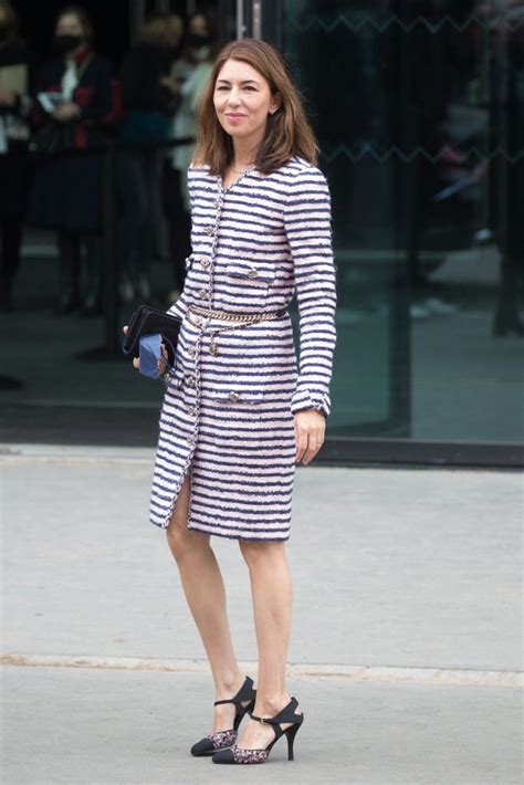 Sofia Coppola is Effortless in Tweed Dress and 